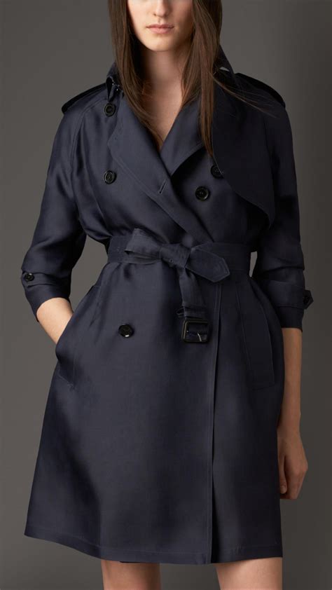 burberry trench blue short jacket|burberry full length trench coat.